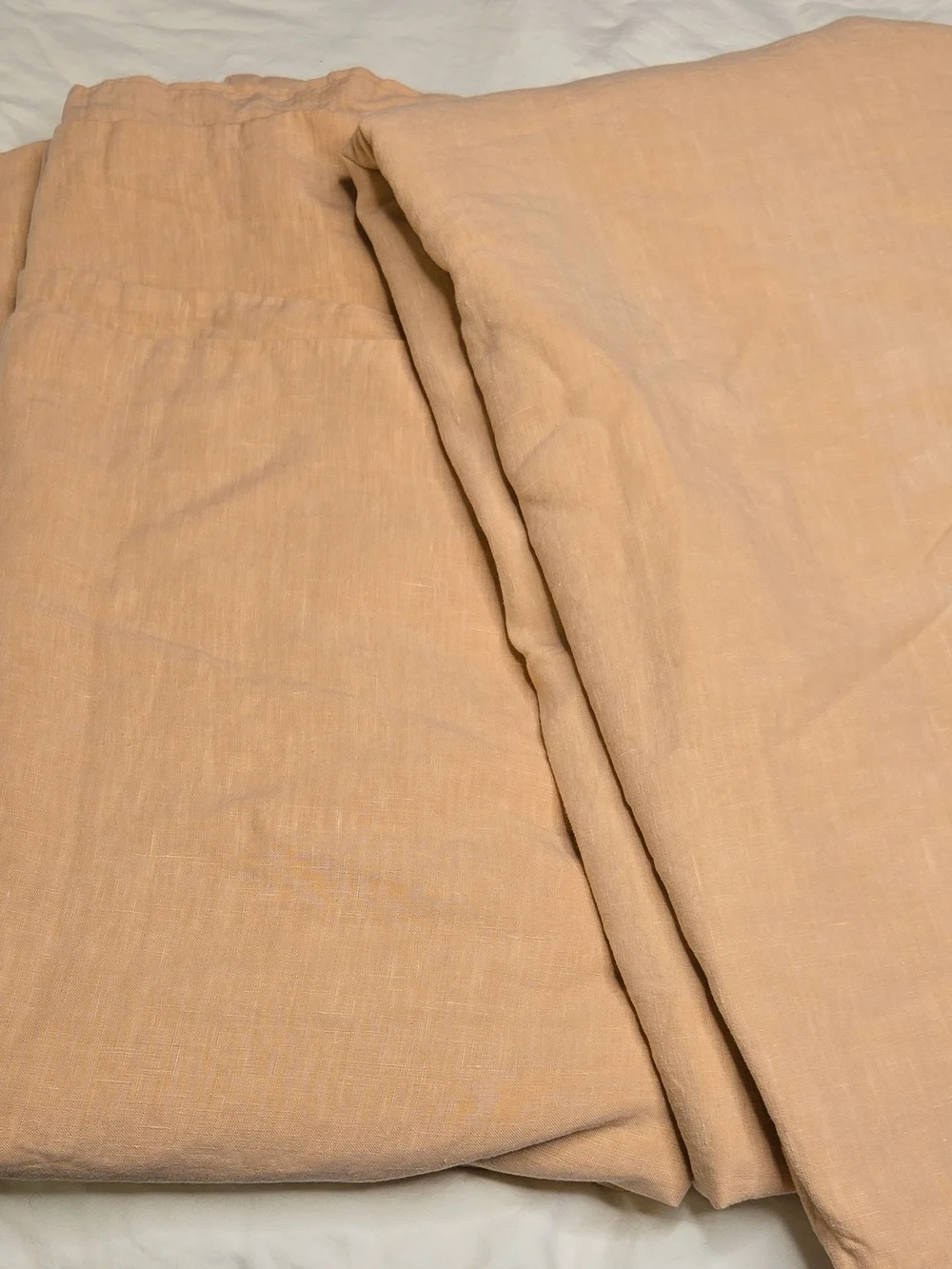 Blush Pink Linen Sheet Set by